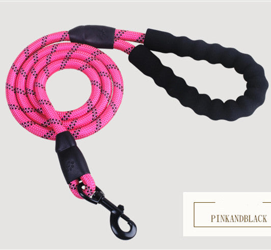 Reflective Nylon Dog Leash – Strong & Safe Pet Walking Rope - Accrosstheglobe Store