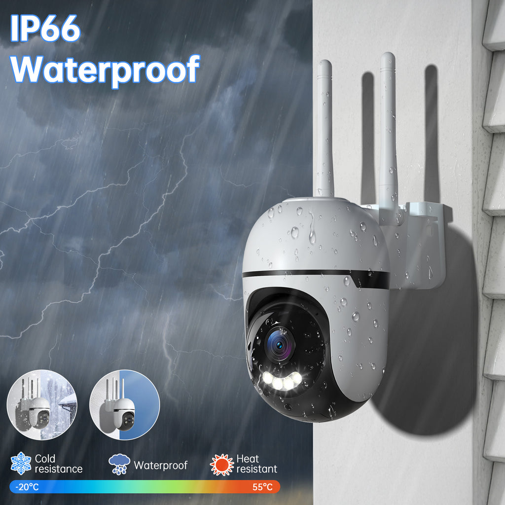3MP PTZ WiFi Security Camera – Wireless Indoor & Outdoor CCTV Network Camera - Accrosstheglobe Store