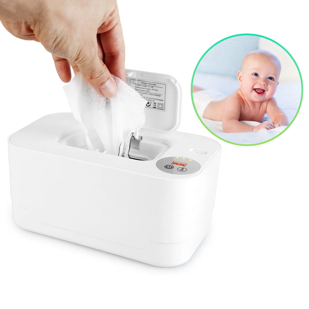 Baby Wipe Warmer with 3 Temperature Settings – USB-C Powered Wipes Dispenser with Night Light - Accrosstheglobe Store
