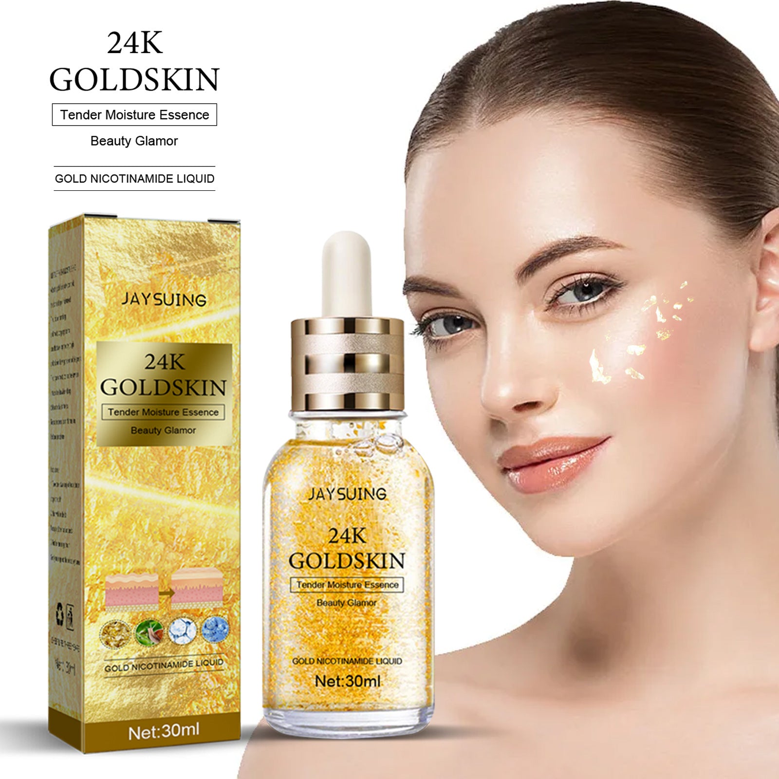 24K Gold Collagen Protein Lifting Face Cream – Anti-Aging Firming Skincare - Accrosstheglobe Store