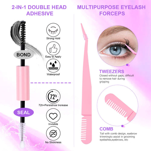12 Rows Of 150 Segmented Lashes In Clusters - Accrosstheglobe Store