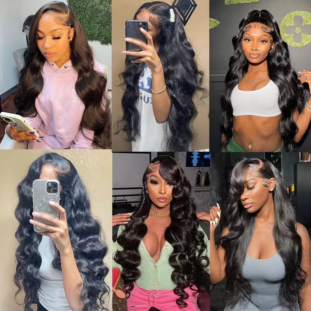 6x4 Density Virgin Human Hair Wigs For Black Women Vietnamese Raw Hair Transparent Lace Front Pre-Plucked Bleached Knots - Accrosstheglobe Store