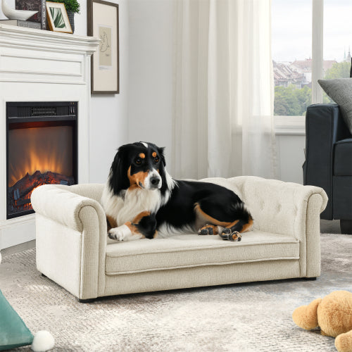 Elegant Rectangular Pet Bed for Medium & Large Dogs – Orthopedic Comfort - Accrosstheglobe Store