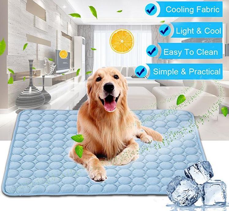 Ice Silk Cooling Mat for Dogs & Cats – Summer Pet Cooling Pad - Accrosstheglobe Store