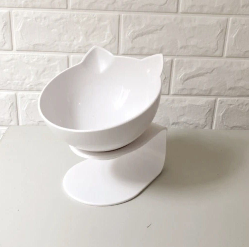 Elevated Double Cat Food Bowl – Cervical-Friendly Raised Feeding Station - Accrosstheglobe Store