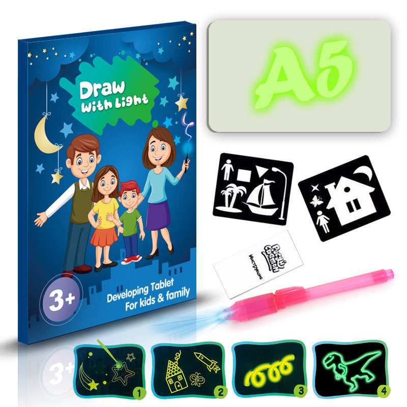 3D Magic Drawing Pad – Educational Sketchpad with 8 Light Effects for Kids