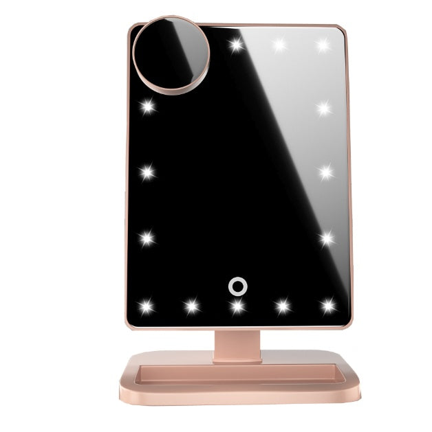 LED Touch Screen Makeup Mirror – Bluetooth Speaker & 10X Magnify - Accrosstheglobe Store
