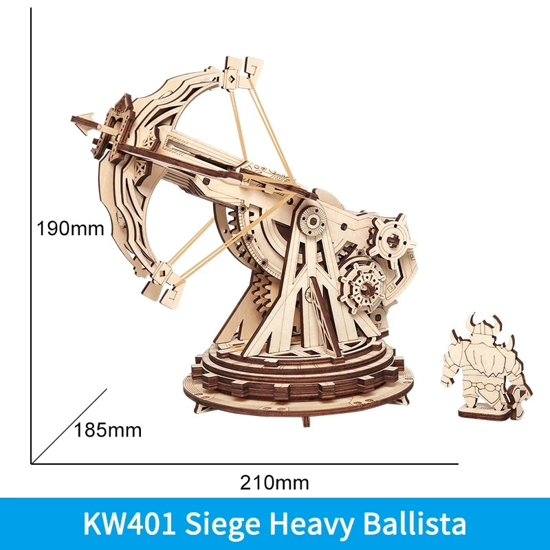 Robotime ROKR Siege Heavy Ballista 3D Wooden Puzzle – War Game Assembly Toy KW401