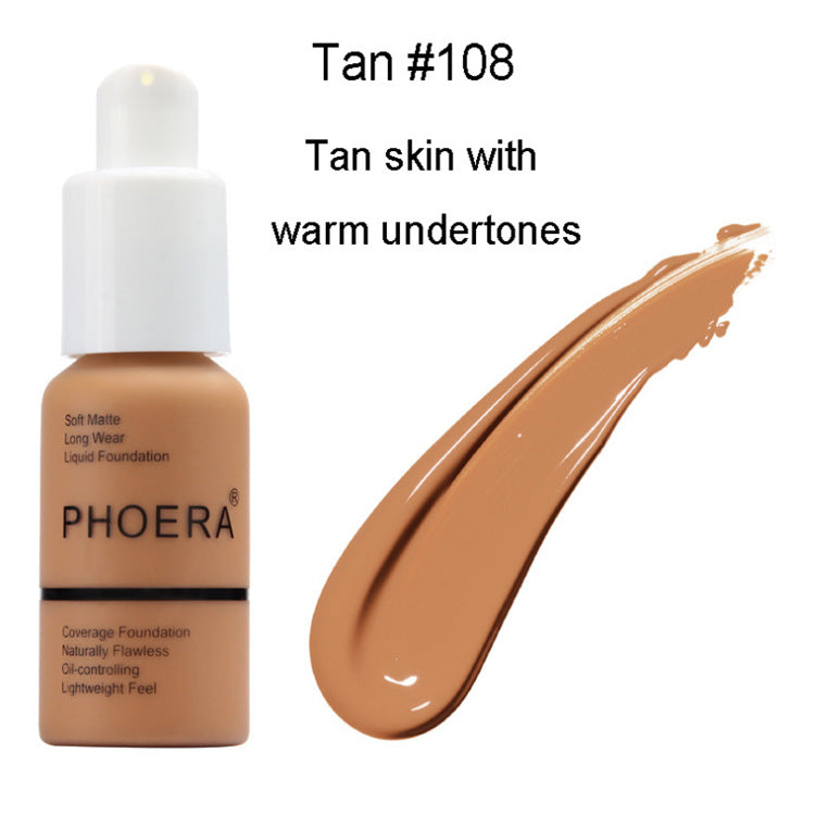 Oil Control Matte Concealer Foundation Cream – Natural Color Full Coverage - Accrosstheglobe Store