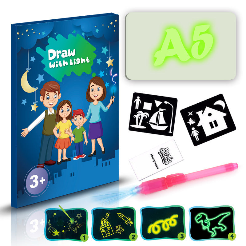 3D Magic Drawing Pad – Educational Sketchpad with 8 Light Effects for Kids