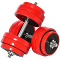 66 lbs Adjustable Dumbbell Set – Convertible to Barbell for Home Gym - Accrosstheglobe Store