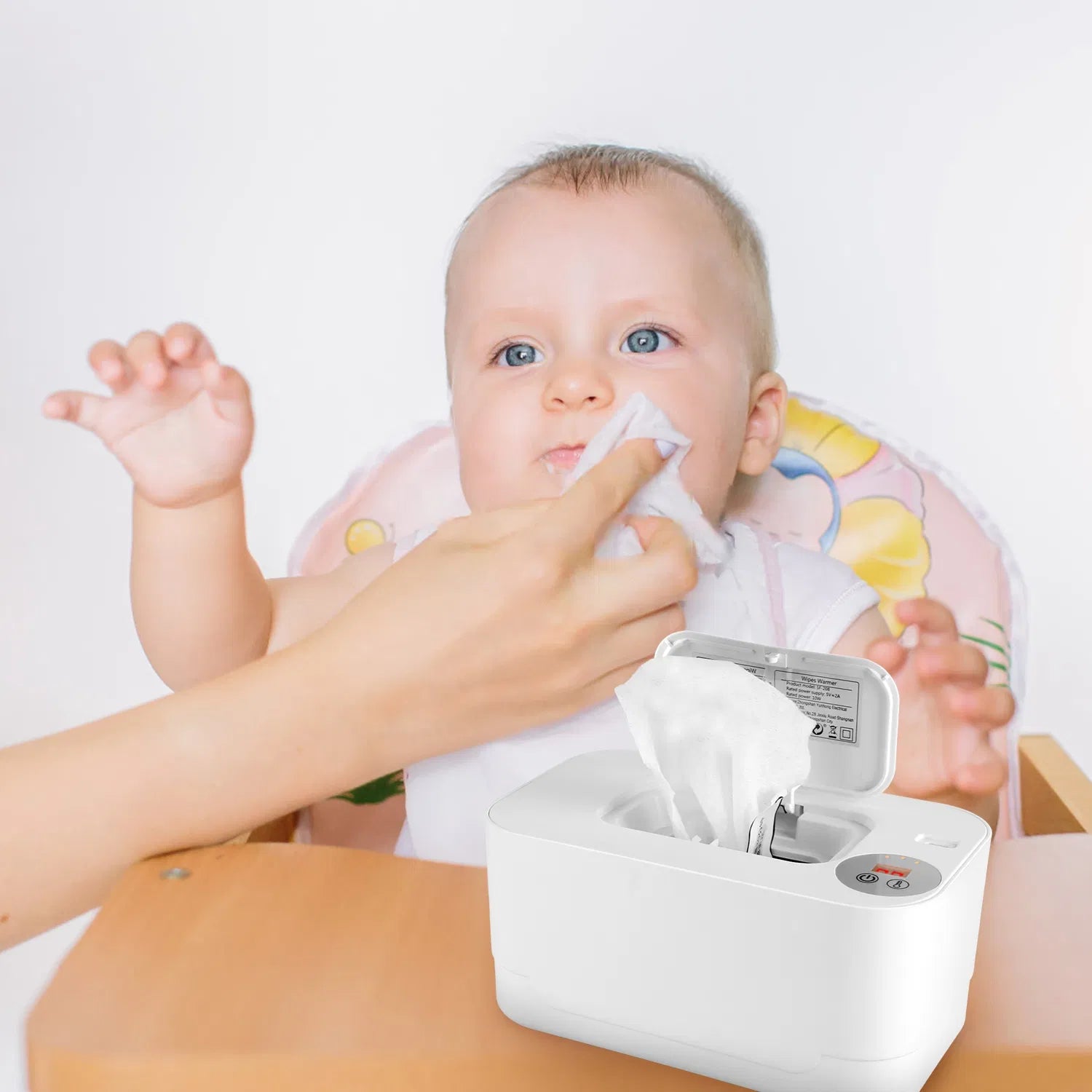 Baby Wipe Warmer with 3 Temperature Settings – USB-C Powered Wipes Dispenser with Night Light - Accrosstheglobe Store