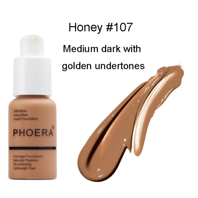 Oil Control Matte Concealer Foundation Cream – Natural Color Full Coverage - Accrosstheglobe Store