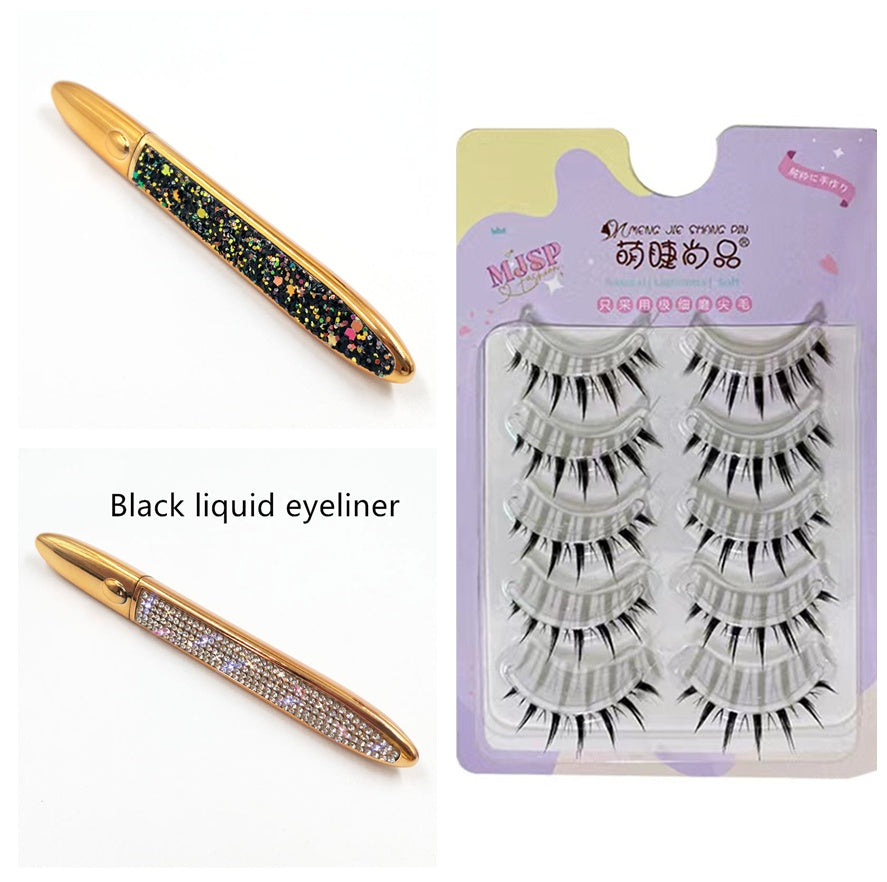 False Eyelashes Self-adhesive Eyeliner Multicolor - Accrosstheglobe Store