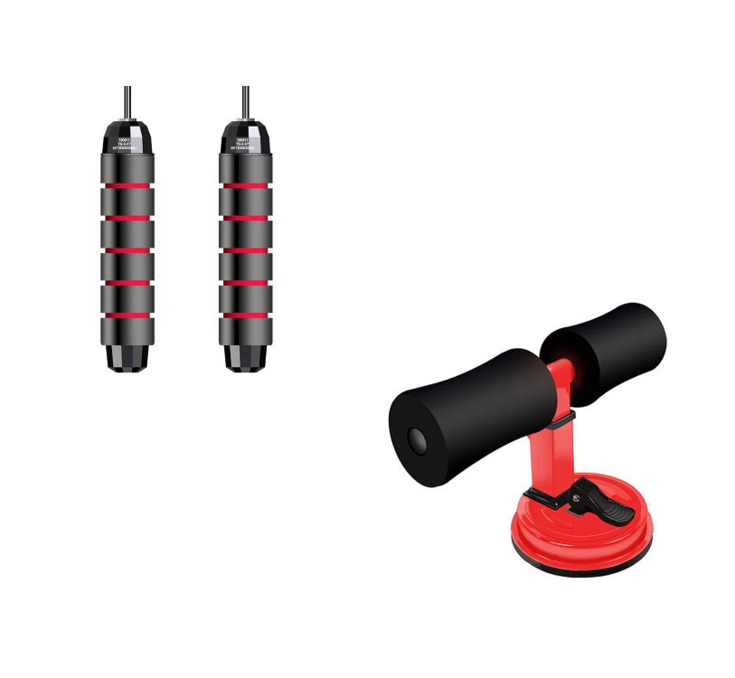 Sit Up Bar Trainer – Floor Ab Exercise Foot Anchor for Core Workouts