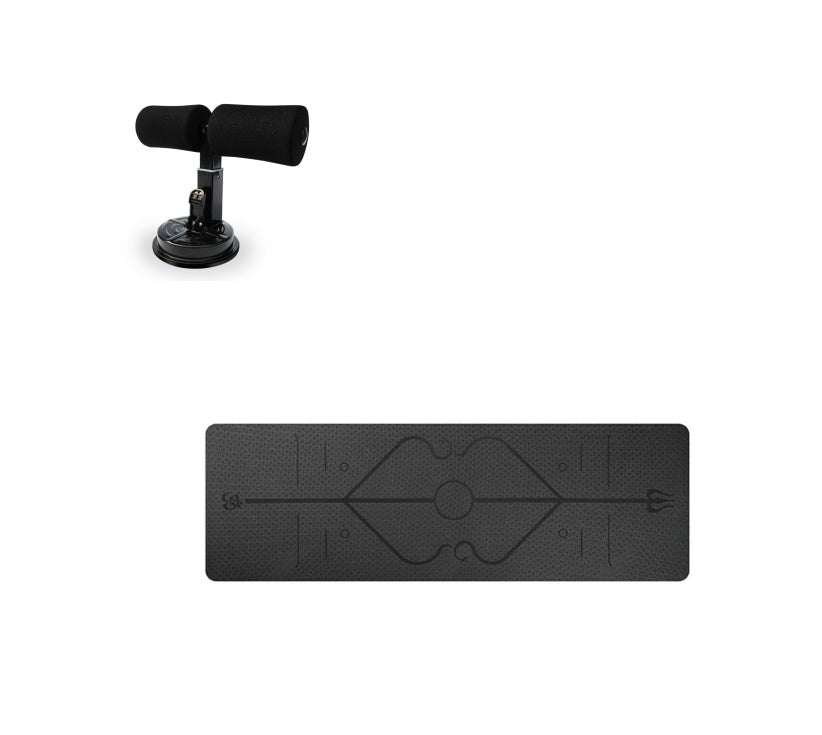 Sit Up Bar Trainer – Floor Ab Exercise Foot Anchor for Core Workouts