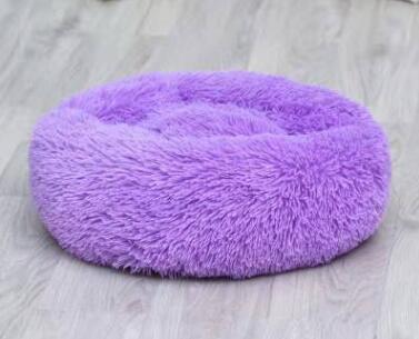 Round Plush Dog Bed for Small Dogs – Cozy Kennel Pet Nest Mat - Accrosstheglobe Store