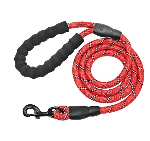 Reflective Nylon Dog Leash – Strong & Safe Pet Walking Rope - Accrosstheglobe Store