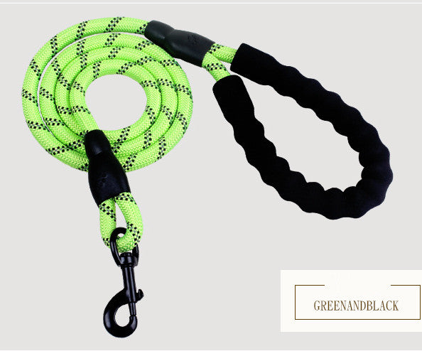 Reflective Nylon Dog Leash – Strong & Safe Pet Walking Rope - Accrosstheglobe Store