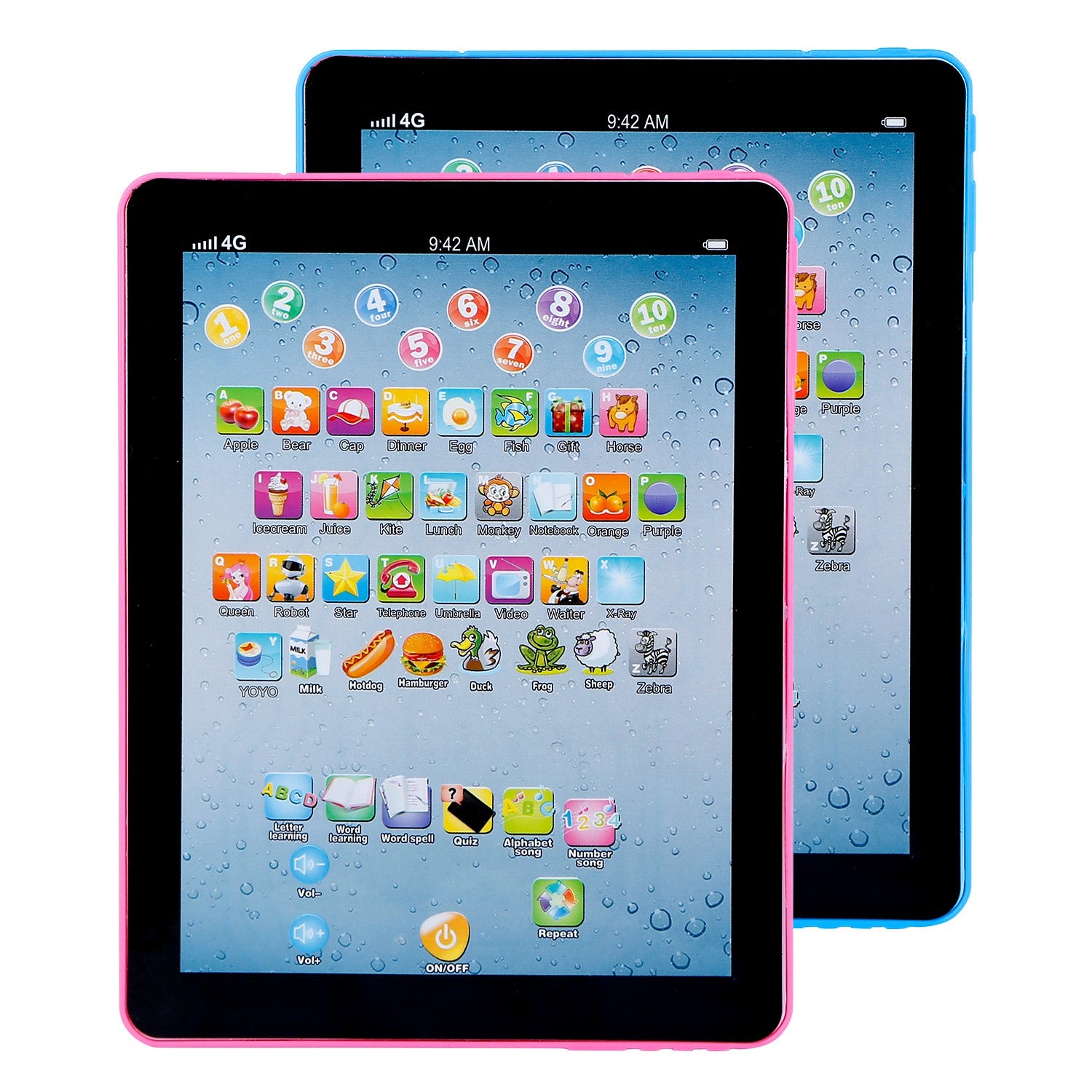 Baby Learning Tablet – Educational Touch Toddler Tablet for ABC, Numbers & Words - Accrosstheglobe Store