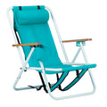 Mint Green Folding Beach Chair – 23"x21.7"x31.5" Portable Outdoor Chair - Accrosstheglobe Store