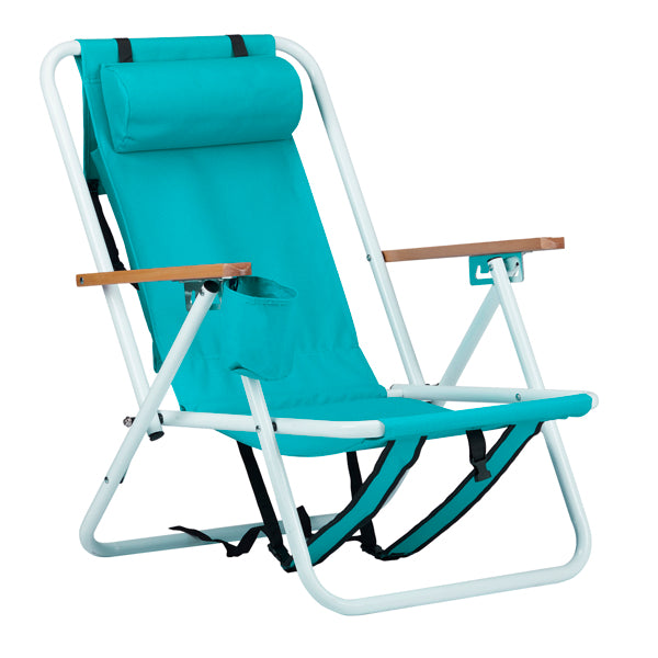 Mint Green Folding Beach Chair – 23"x21.7"x31.5" Portable Outdoor Chair - Accrosstheglobe Store
