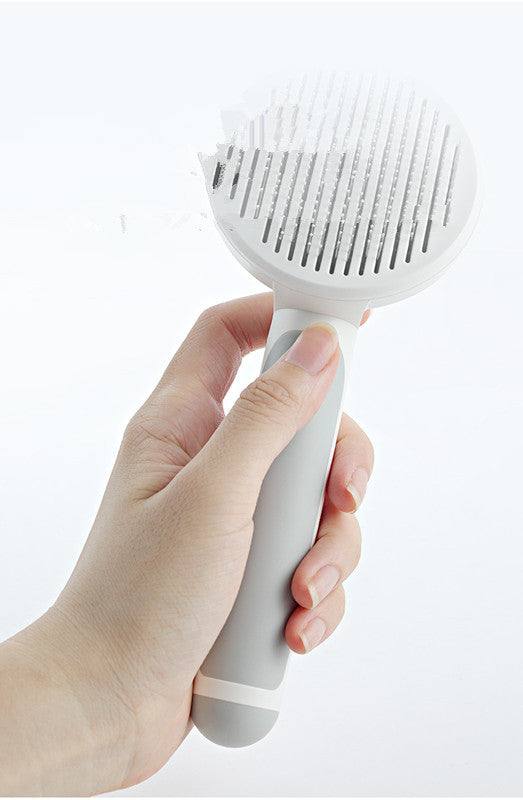 Round Handle Pet Grooming Comb – Detangling Brush for Dogs & Cats - Accrosstheglobe Store