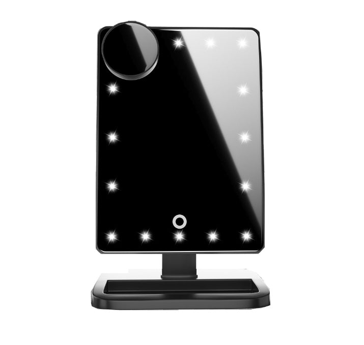 LED Touch Screen Makeup Mirror – Bluetooth Speaker & 10X Magnify - Accrosstheglobe Store