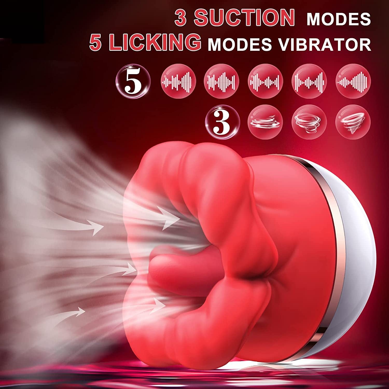 Rose Massager For Women – 10 Vibrating & 10 Stimulation Modes, G-Spot & External - Accrosstheglobe Store