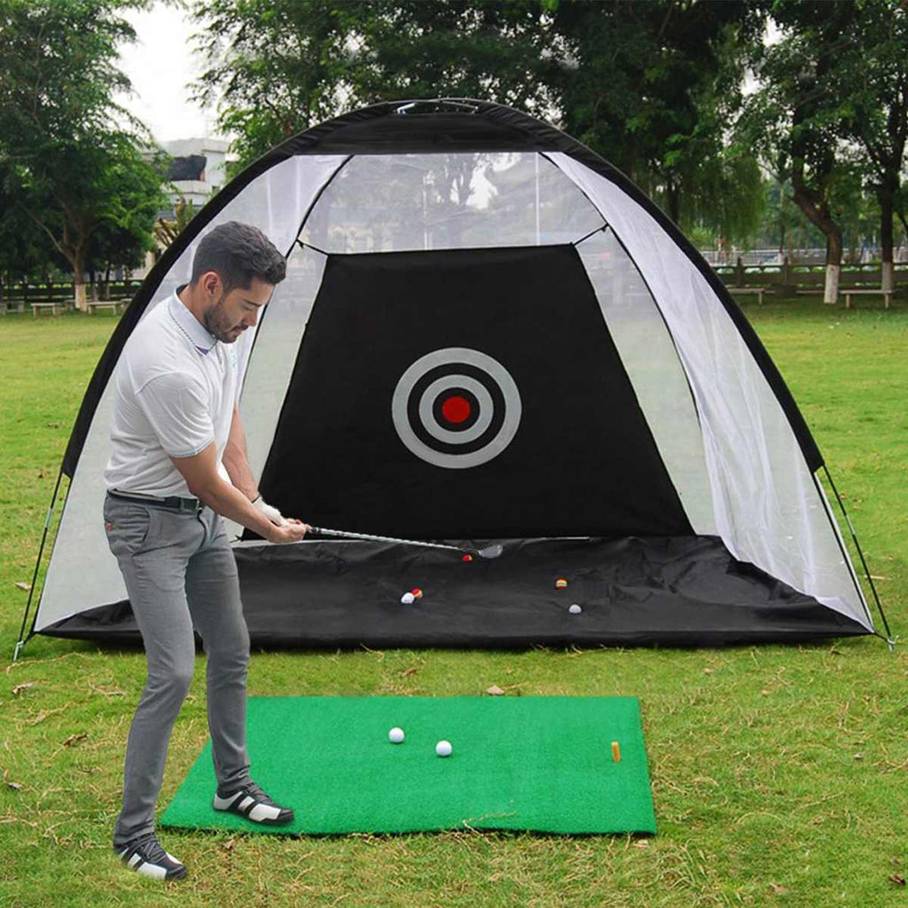 Golf Practice Net & Hitting Cage – Outdoor Garden Golf Training Tent - Accrosstheglobe Store