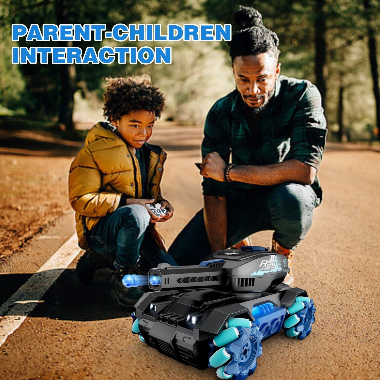 RC Tank Toy – 4WD Remote Control Car with 2.4G Gesture Control & Water Bomb - Accrosstheglobe Store