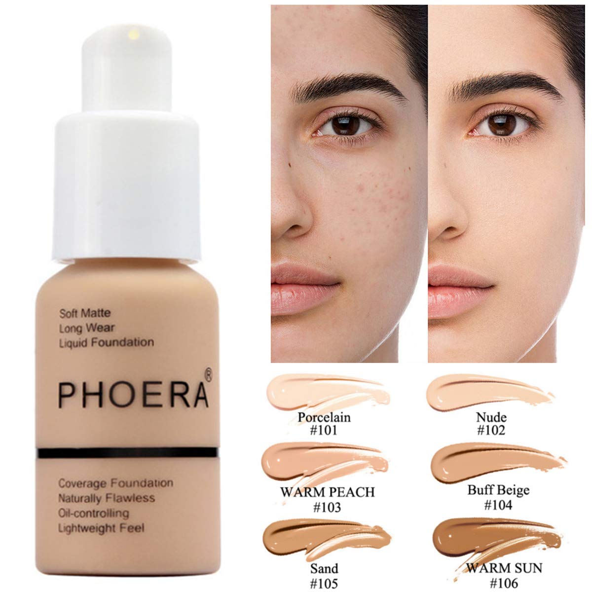 Oil Control Matte Concealer Foundation Cream – Natural Color Full Coverage - Accrosstheglobe Store