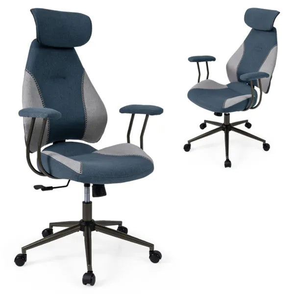 Ergonomic High-Back Office Chair with 2D Adjustable Headrest – 330 lbs Capacity - Accrosstheglobe Store