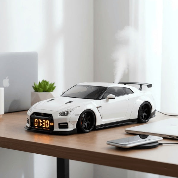 Supercar Alarm Clock – Lifelike Engine Sound & LED Lighting Effects - Accrosstheglobe Store