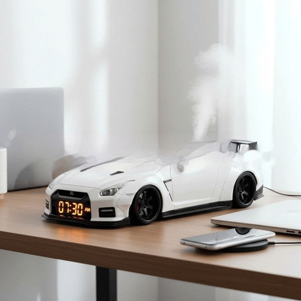 Supercar Alarm Clock – Lifelike Engine Sound & LED Lighting Effects - Accrosstheglobe Store
