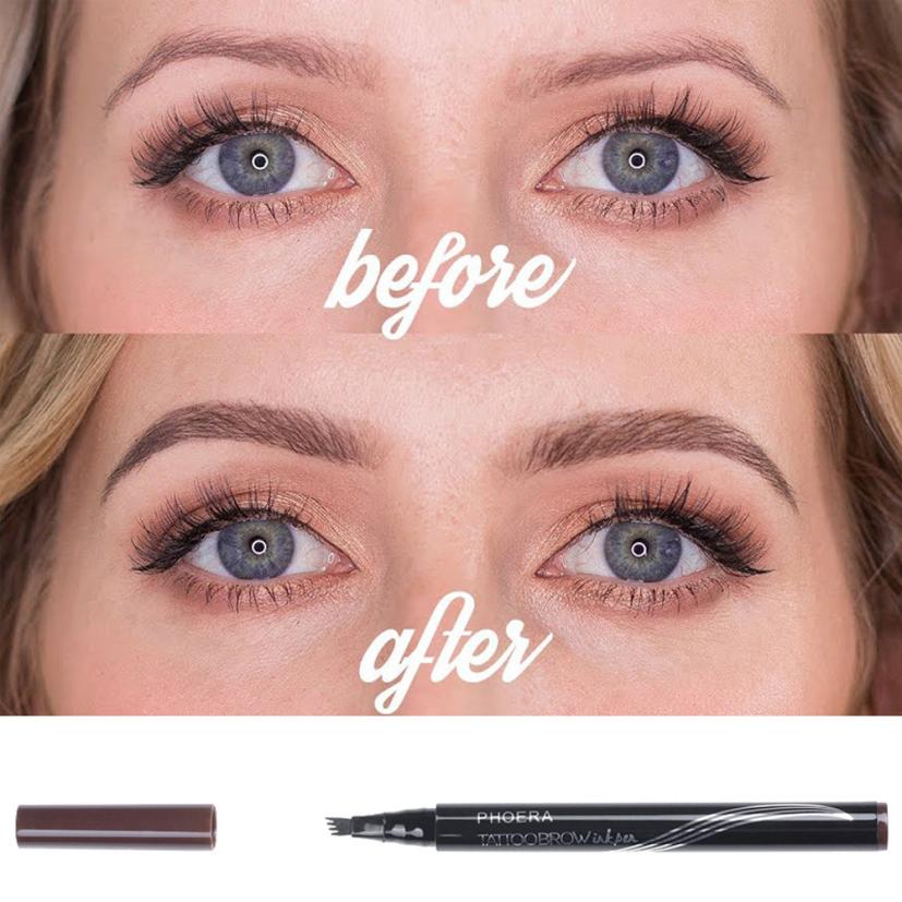 New Long Lasting Ultra-Fine Four-Comb Eyebrow Pencil - Accrosstheglobe Store