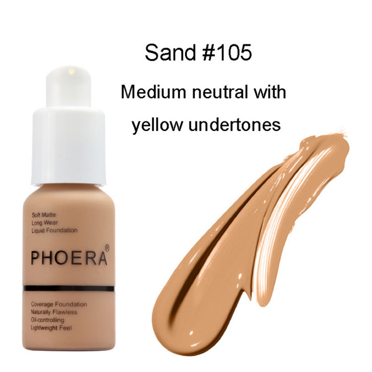 Oil Control Matte Concealer Foundation Cream – Natural Color Full Coverage - Accrosstheglobe Store
