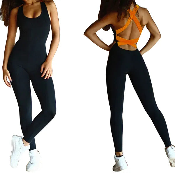 Women’s Sports Yoga Jumpsuit – Gym Workout Fitness One-Piece Suit - Accrosstheglobe Store