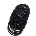 100-Pack Black Elastic Hair Bands – Ponytail Holders & Hair Ties for Women & Girls - Accrosstheglobe Store