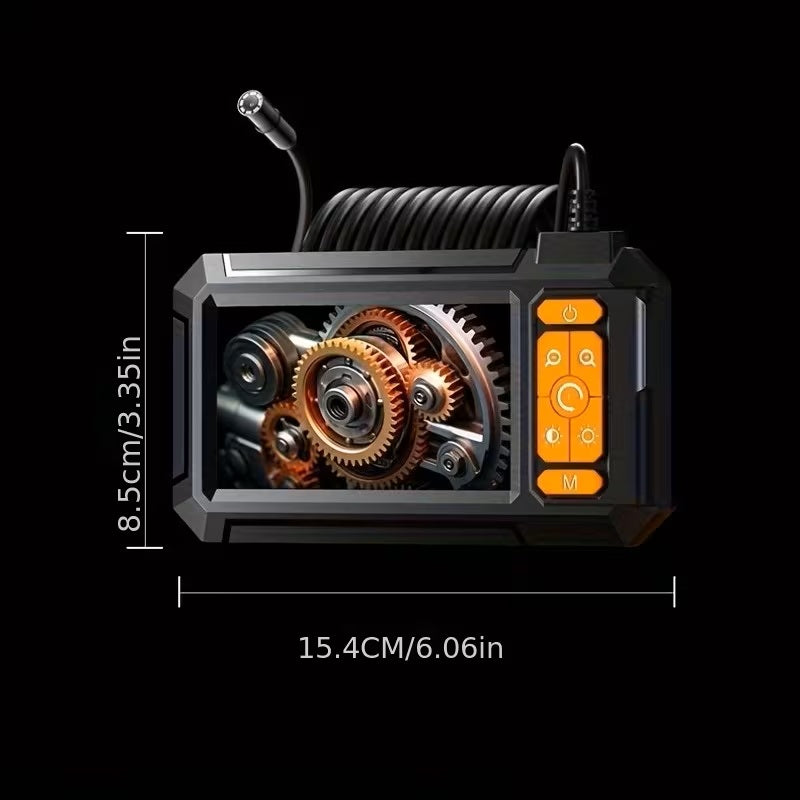 4.3" HD Digital Endoscope Inspection Camera – 8mm Waterproof Borescope - Accrosstheglobe Store