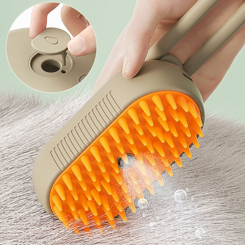 3-in-1 Electric Steam Pet Brush – Spray Grooming Brush for Dogs & Cats - Accrosstheglobe Store