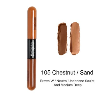 Double Heads Are Suitable For Any Skin Type Natural Color Brightening Liquid Concealer - Accrosstheglobe Store