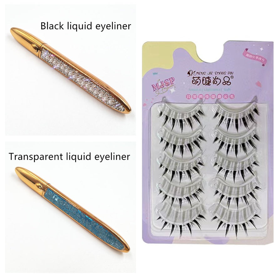 False Eyelashes Self-adhesive Eyeliner Multicolor - Accrosstheglobe Store