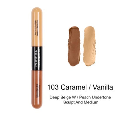 Double Heads Are Suitable For Any Skin Type Natural Color Brightening Liquid Concealer - Accrosstheglobe Store