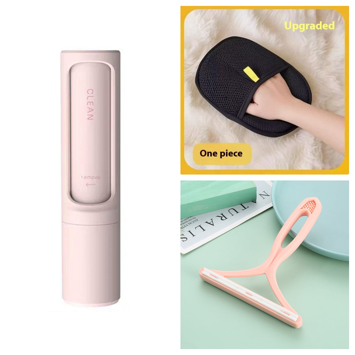 2-in-1 Reusable Pet Hair Remover Brush – Self-Cleaning Lint Roller for Dogs & Cats - Accrosstheglobe Store