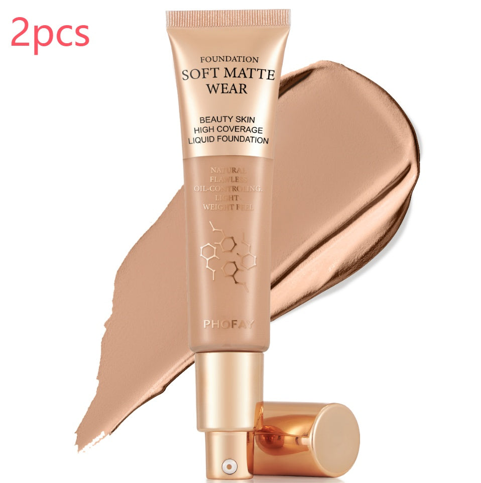 Flawless Matte Finish Oil-Control Liquid Foundation 30ml - Accrosstheglobe Store