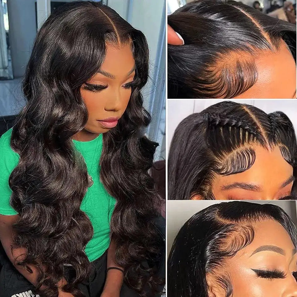 Wig Human Hair Body Wave Lace Front Wigs Wholesale Glueless Hd Lace Frontal Wigs For Black Women - Accrosstheglobe Store