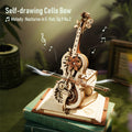 Robotime ROKR Magic Cello Mechanical Music Box – 3D Wooden Puzzle AMK63