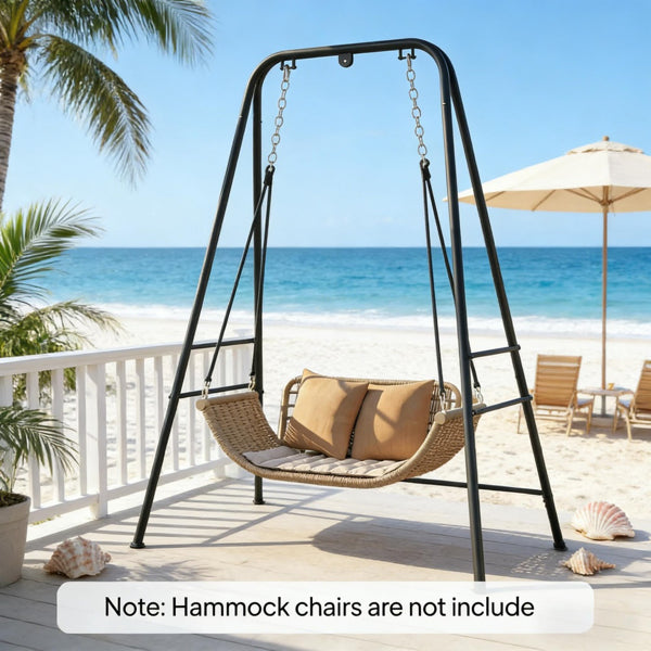 Freestanding Hammock Chair Stand – Durable Steel Frame for Indoor & Outdoor Use - Accrosstheglobe Store