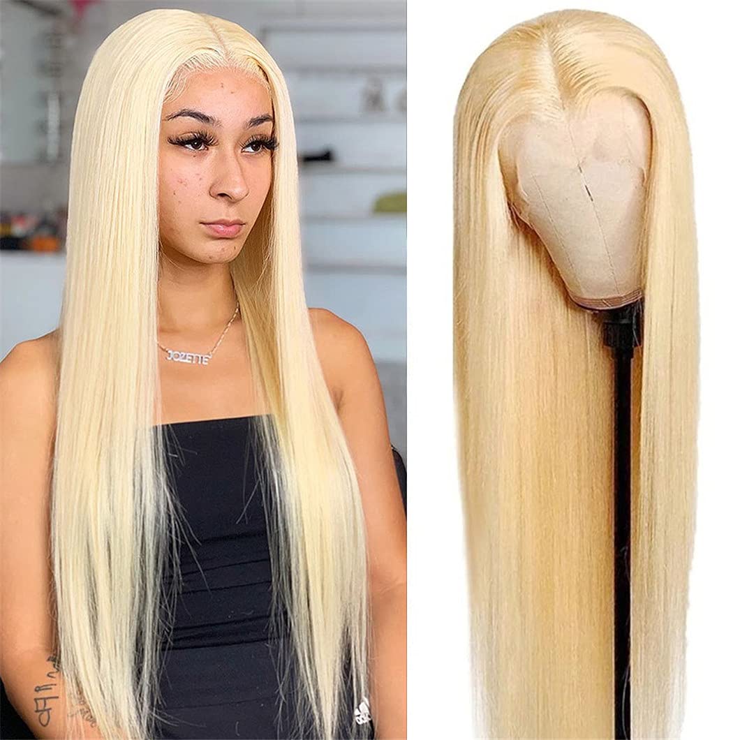 613 Honey Blonde 13x4 Lace Front Human Hair Wig – Straight, 150 Density - Accrosstheglobe Store
